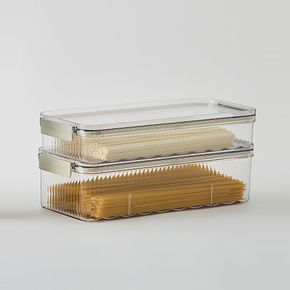 클리어 푸드 컨테이너 2600ml 밀폐용기 반찬통 냉장고 소분 보관용기..