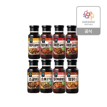 청정원 고기양념500g(갈비/불고기/찜닭) 10종 택 3개 골라담기