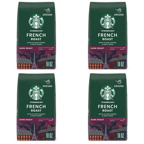 스타벅스 프렌치 다크로스트 그라운드 분쇄 커피 Starbucks French Roast, Ground Coffee 510g 4개