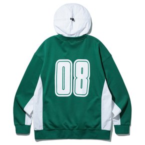 사이드 컬러 블록 오버핏 후드티 DLX737 (4 COLOR)