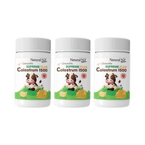 뉴질랜드 Natural NZ 네추럴엔젯 슈프림 플러스 초유 콜로스트럼 1500mg 츄어블 120정 3팩