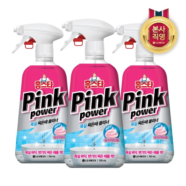 홈스타 핑크파워 욕실 찌든때 클리너 750ml x 3개