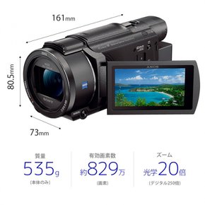 4K   Handycam  FDR-AX60   64GB    FDR-AX60 소니 비디오 카메라 블랙 내장 메모리 광학 줌