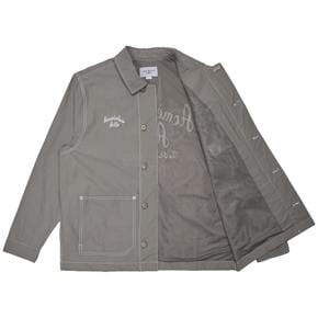 SCRIPT LOGO STITCH WORK JACKET GREY - 스티치워크 자켓