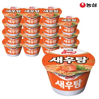 농심  새우탕 큰사발 115g x 16개(1박스)