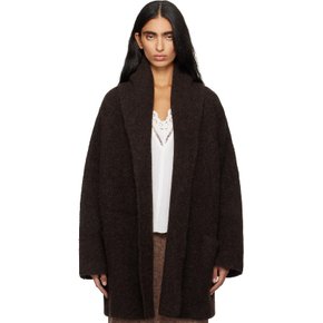 브라운 더블 페이스 코트 AW25C1180Y119 MERLOT