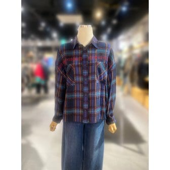 베네통 [여주점] 비올라 체크 블라우스 (BABL02511)