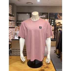 A42P5 R85 로고 스몰 패치 반팔티 핑크