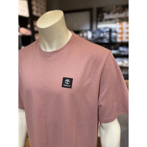 A42P5 R85 로고 스몰 패치 반팔티 핑크