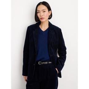 Amelie Blazer In Corduroy Dark Navy (VV3911AW1R)