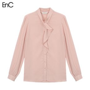 [EnC] 프릴 쉬폰 블라우스 (택가격 159000원)