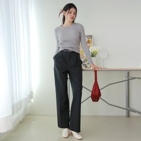 [최초가 79,900원][르포엠]르보아 턱 디테일 와이드 팬츠