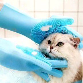 강아지 고양이 브러쉬 애견 털관리 목욕 실리콘장갑