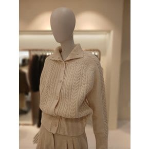 [여주점] 씨씨콜렉트 꽈배기터틀넥니트가디건 E254ksl132