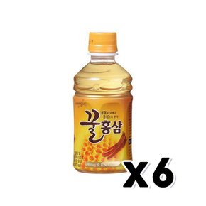 웅진 꿀홍삼 페트음료 280ml x 6개