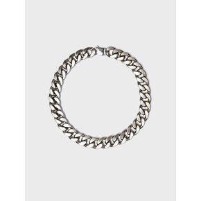 Silver-Colour Curb-Link Necklace(UNISEX)_UTA-FA01