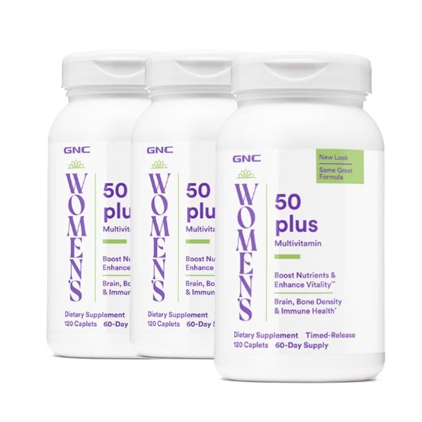 [해외직구] 지앤씨 GNC  우먼 멀티비타민 50 플러스 120정 X3