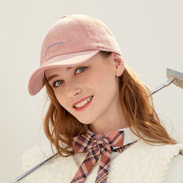 제이제인 골프웨어 코듀로이 볼캡 (pink)