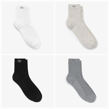 라코스테 25SS 여성 여성용 골지 양말 RA030E-55G