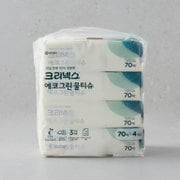 에코그린 물티슈 캡 70매*4입