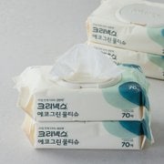 에코그린 물티슈 캡 70매*4입