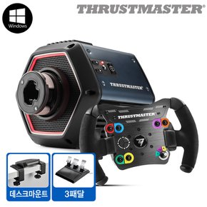 T818 DD 베이스, TM OPEN WHEEL 핸들 패키지,데스크 마운트+3패달 증정(PC용)SSG