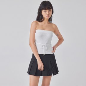 [TOPGIRL] WAIST STRAP PUNCHED TUBE TOP_T416TP124(BK)