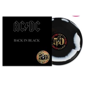 AC/DC - BACK IN BLACK 50TH ANNIVERSARY BLACK & WHITE LP
