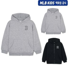 24FW [KIDS]베이직 스몰로고 기모 후드집업 7AHDB0346