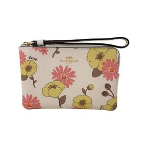 미국 코치 여성지갑 COACH Corner Zip Wristlet With Floral Cluster Print Style No. CH647 134