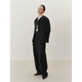 TVF COLLARLESS WOOL BLAZER_2COLORS