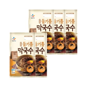 CJ제일제당 고소한 들기름막국수 356g x5개