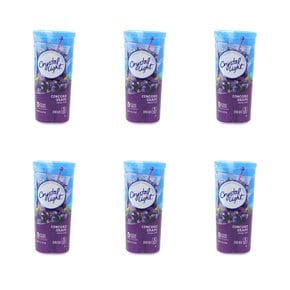 [해외직구]크리스탈라이트 콩코드 그레이프 리퀴드 595ml 6팩 Crystal Light Drink Mix Concord Grape 2.01oz