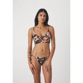 4207645 Billabong HOOKED ON TROPICS V NECK CAMI - Bikini top black pebble