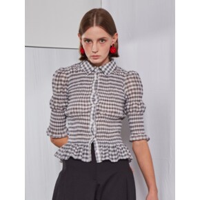 Smoke Banding Blouse (Black)