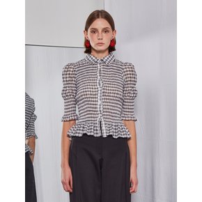 Smoke Banding Blouse (Black)