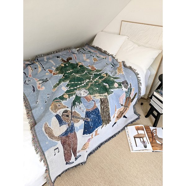 크리스마스 포레스트 콘서트 블랭킷