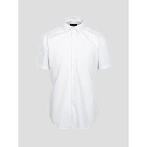 로가디스 [Online Exclusive] 스트레치 트윌 솔리드 슬림핏 반팔 드레스 셔츠  화이트 (MA4465AS11)