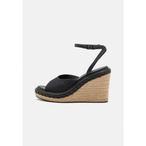 이스퀘어 4764191 Calvin Klein WEDGE MONO - Espadrilles black