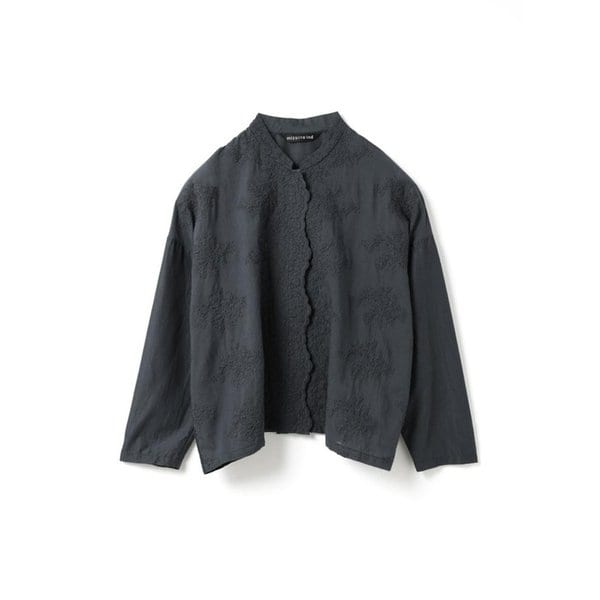 레이스 스탠드 칼라 와이드 셔츠 MZ25A3FRHS197