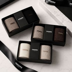여자 무지 중목 양말 2족 선물세트 RM2607S[36142257]