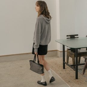 Nylon leather tote Bag [TIFA06AH01]_Gray khaki
