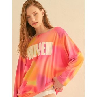 비키니밴더 비키밴 타이다이 루즈핏 래쉬가드