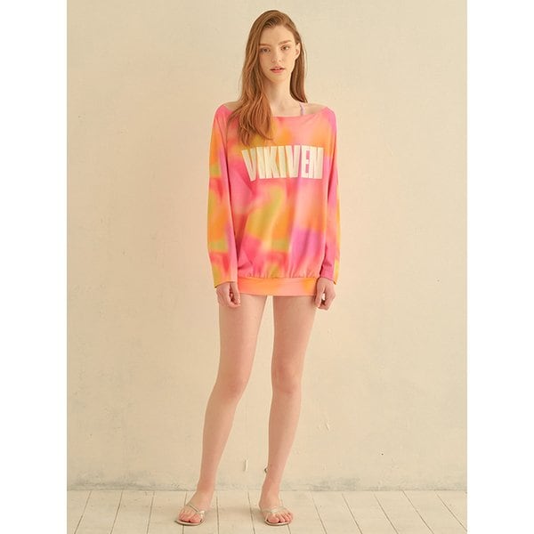 비키밴 타이다이 루즈핏 래쉬가드