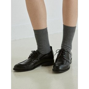 lace up classic loafer black