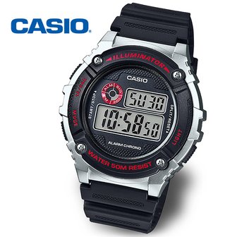 카시오 [정품] CASIO 카시오 전자 학생시계 군인시계 W-216H-1C