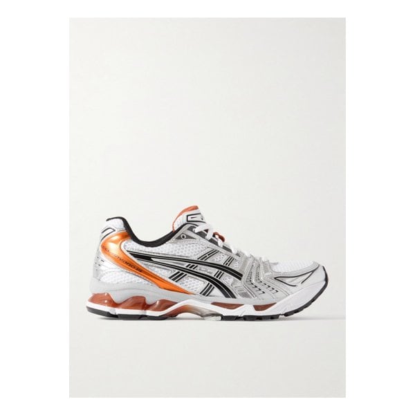 젤 카야노™ 14 메탈릭 인조 가죽 트리밍 메시 스니커즈 실버 1647597332398795