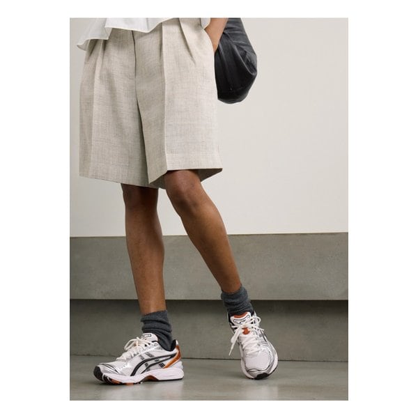 젤 카야노™ 14 메탈릭 인조 가죽 트리밍 메시 스니커즈 실버 1647597332398795