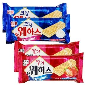 제과 웨하스 크림 50g+딸기 50g 각10개(총20개)