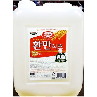 제이큐 조미료 식초 기타식초 식당 식자재 주방 재료 환만식초 롯데 15L